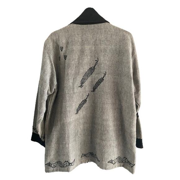 Venus Imports Oversized Cotton‎ Feather Cardigan  Sz S**see sizing note - Picture 2 of 13